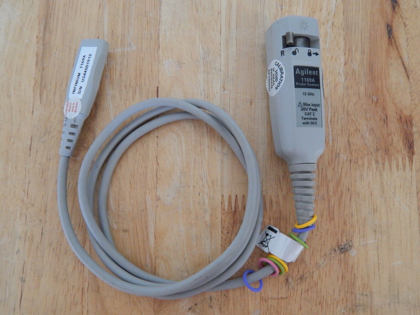 Agilent 1169A Oscilloscope 12 GHz InfiniiMax Probe, Manufacturer Cal'd Agilent 1169A Oscilloscope 12 GHz InfiniiMax Probe, Manufacturer Cal'd